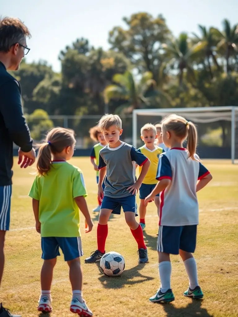 A group of students participating in a soccer training session on the school's soccer field, highlighting the ASSOCIATION SPORTIVE COLLEGE VOLTAIRE's soccer program's focus on fitness and sportsmanship.